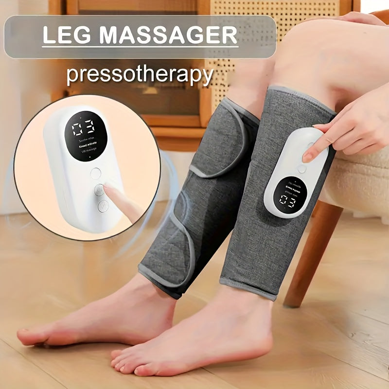 Rechargeable Electric Leg Massager, a Calf Air Pressure Massager That Automatically Kneads The Thighs And Calves.
