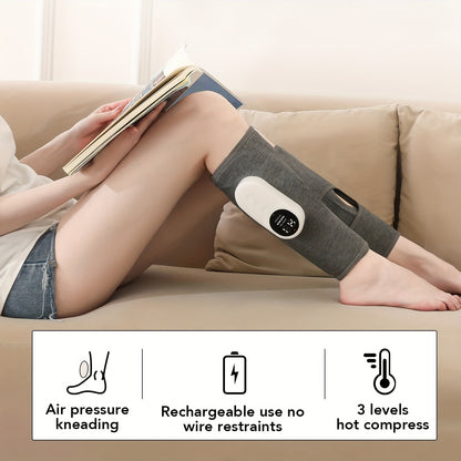 Rechargeable Electric Leg Massager, a Calf Air Pressure Massager That Automatically Kneads The Thighs And Calves.