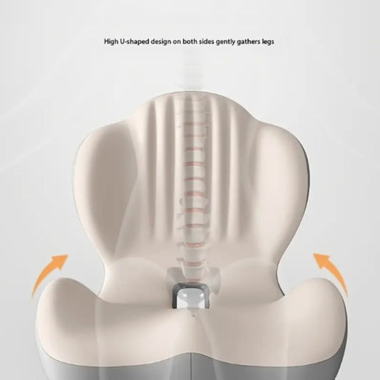 Lotarrotta Ergonomic Seat Cushion with Lumbar Support, Multi-Purpose Orthopedic Seat Pillow for Office Chair, Car, Dining Chair, Truck, Back, Hip, Leg Pain