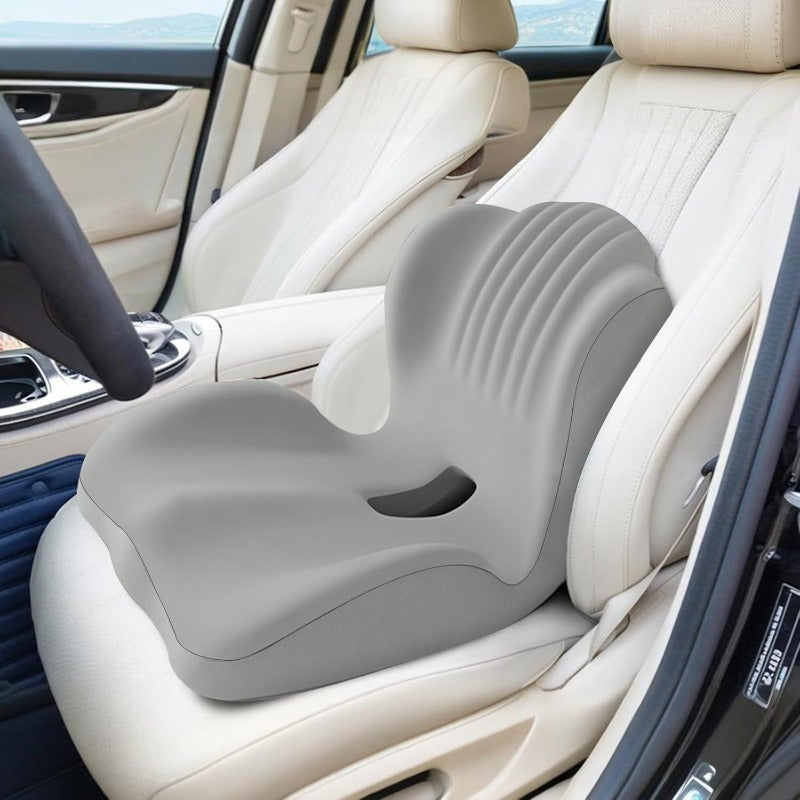 Lotarrotta Ergonomic Seat Cushion with Lumbar Support, Multi-Purpose Orthopedic Seat Pillow for Office Chair, Car, Dining Chair, Truck, Back, Hip, Leg Pain