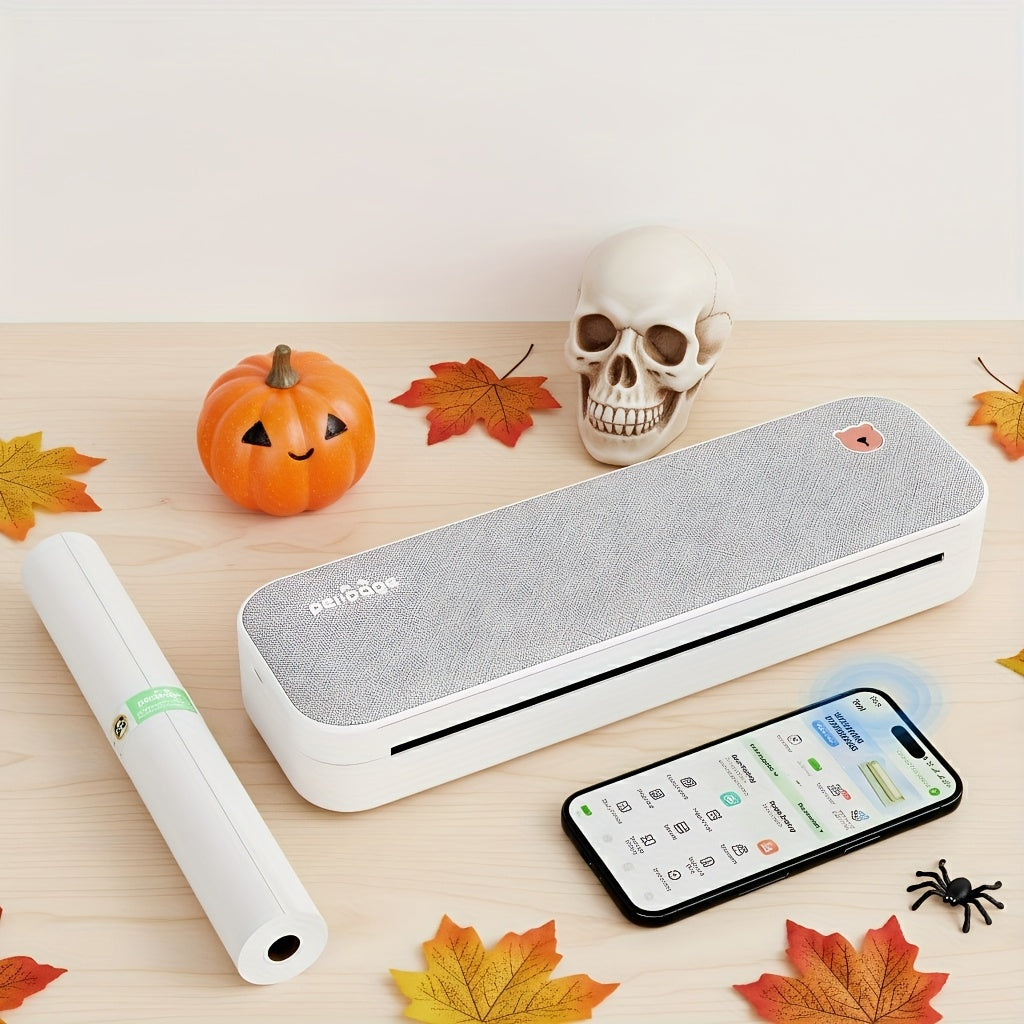 PeriPage Portable Wireless Printer & Scanner Combo - Wireless Thermal Printer for iOS/Android, - Mobile Printing Device Compatible with Smartphones/Tablets, Ink-Free Operation for on-the-Go for, Office, Travel Use (No Ink)