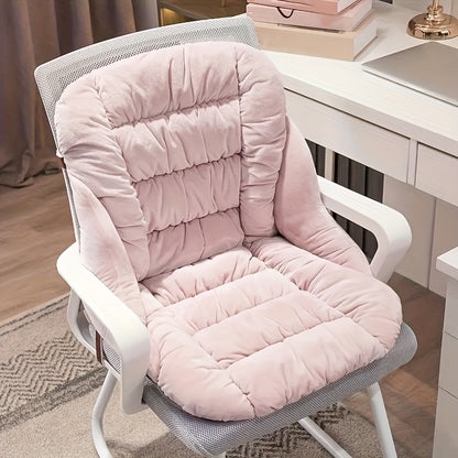 1pc Thick Plush Ergonomic Soft High Elastic Removable Cover Office Chair Cushions, Universal Office Chairs, Car and Home Decor - Perfect for School Season Gifts