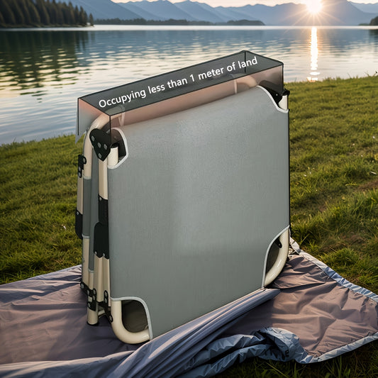 1200D Comfort Folding Bed, Camping Bed Without Mattress, Folding Camping Bed Portable Sleeping Bed for Camping, Beach, Patio, Sunbathing And Poolside Use.Outdoor Only.